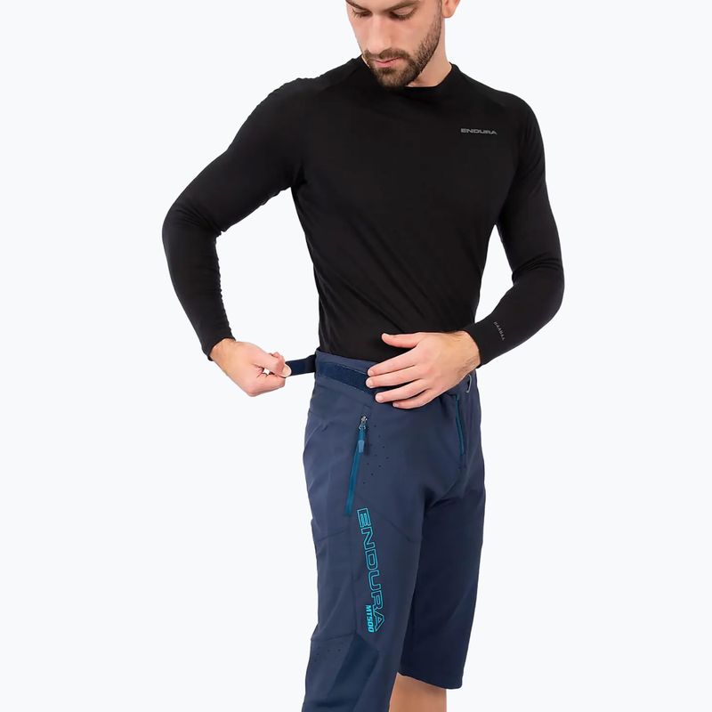 Pantaloncini da ciclismo Endura MT500 Burner Short da uomo blu inchiostro 4