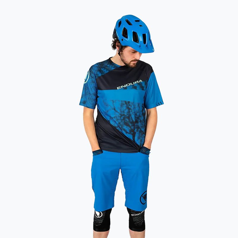 Pantaloncini da ciclismo Endura Singletrack Lite Short Std blu elettrico da uomo 2