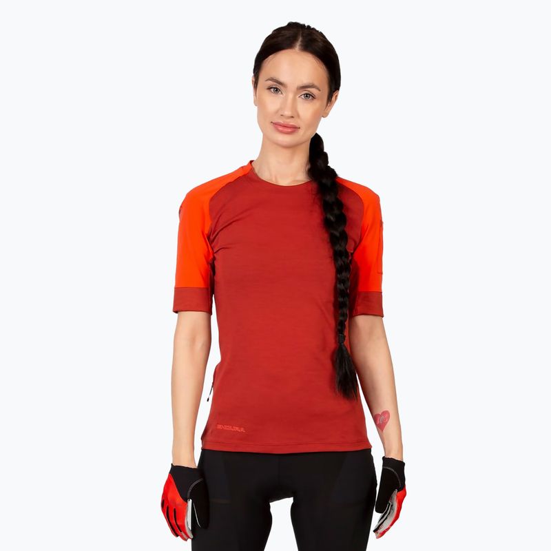 Maglia da ciclismo da donna Endura GV500 S/S Cayenne