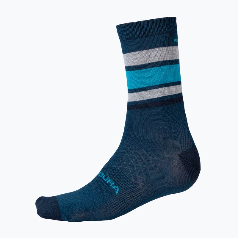 Calzini da ciclismo Endura BaaBaa Merino Stripe blueberry