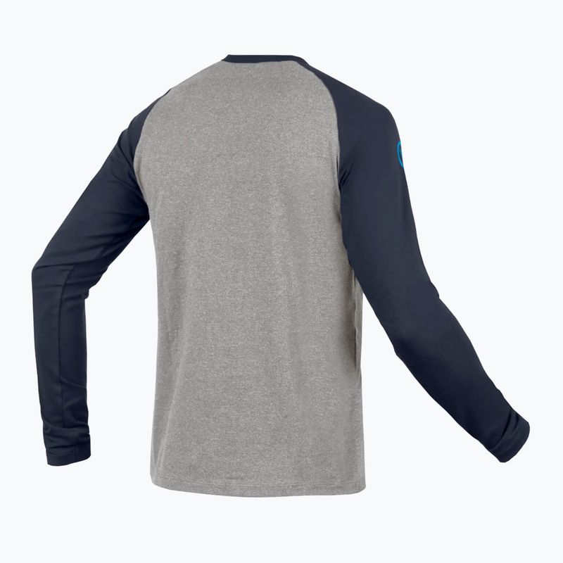 Endura One Clan Raglan L/S ciclismo uomo manica lunga blu inchiostro 2