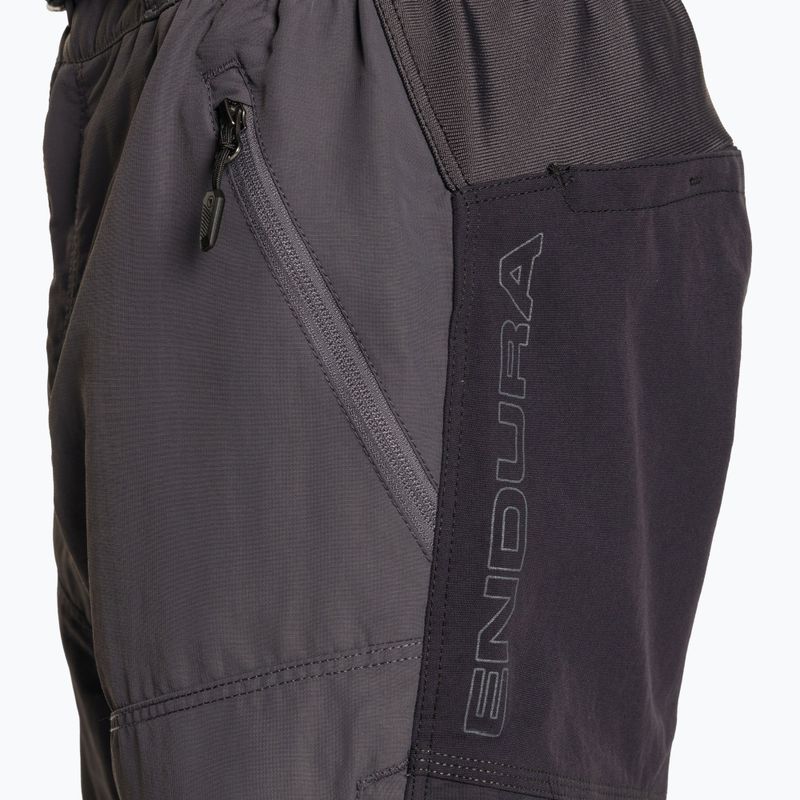 Pantaloncini da ciclismo Endura Hummvee Uomo corti grigio 3