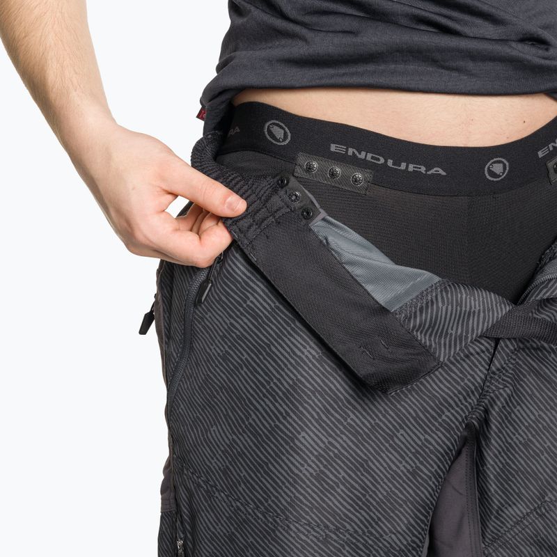 Pantaloncini da ciclismo Endura Hummvee 3/4 antracite da uomo 6