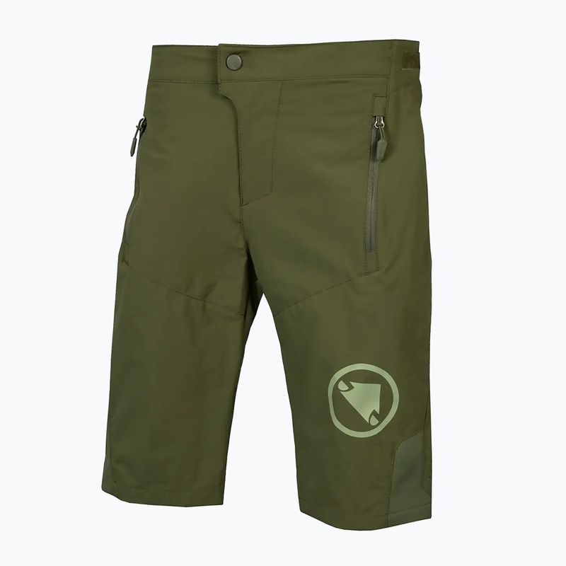 Pantaloncini da ciclismo da bambino Endura MT500 Jr Burner Short verde oliva 5