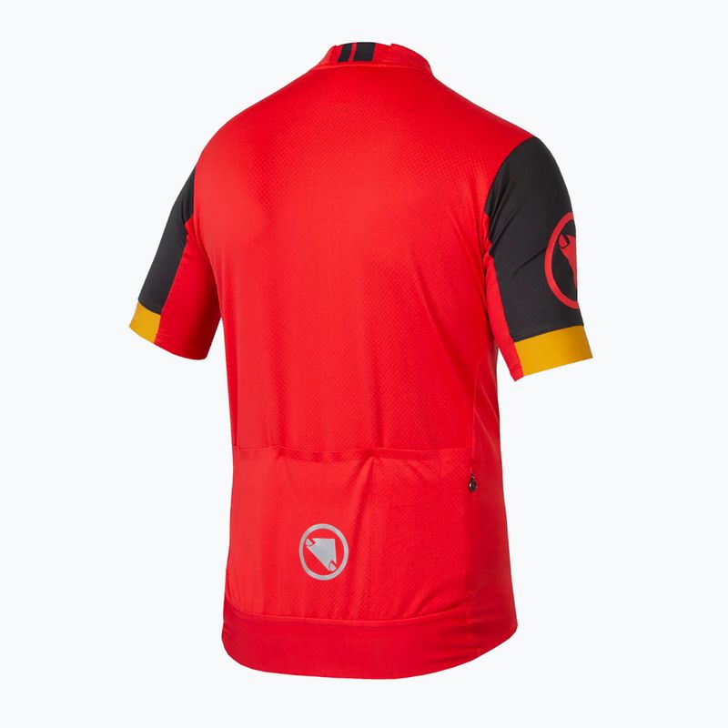 Maglia da ciclismo Endura FS260 S/S Std da uomo melograno 2