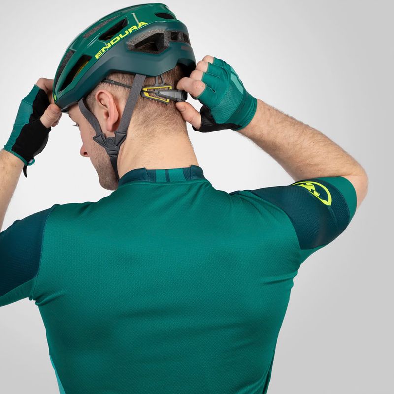 Maglia ciclismo Endura FS260 Print S/S uomo verde smeraldo 7