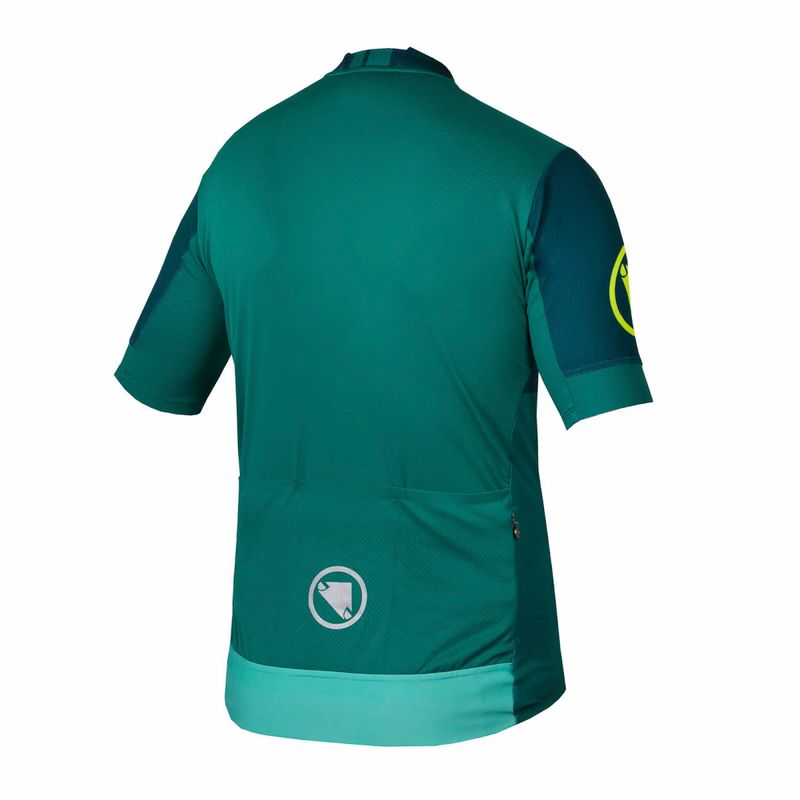 Maglia ciclismo Endura FS260 Print S/S uomo verde smeraldo 10