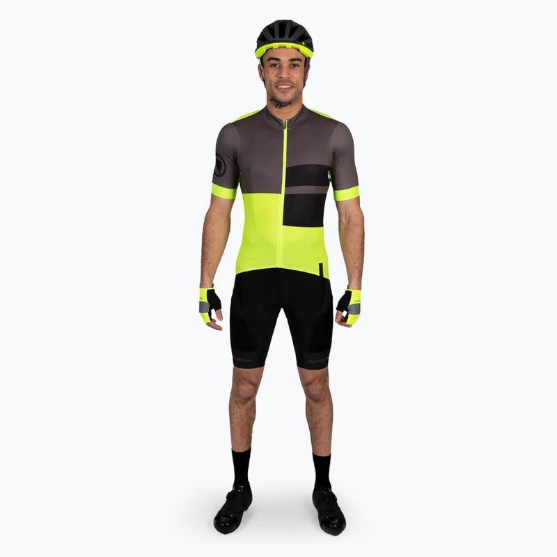 Maglia da ciclismo Endura da uomo FS260 Print S/S giallo hi-viz 2