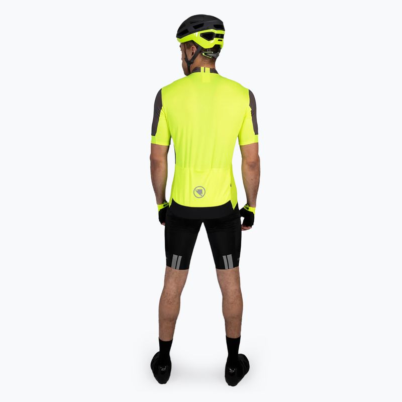 Maglia da ciclismo Endura da uomo FS260 Print S/S giallo hi-viz 3