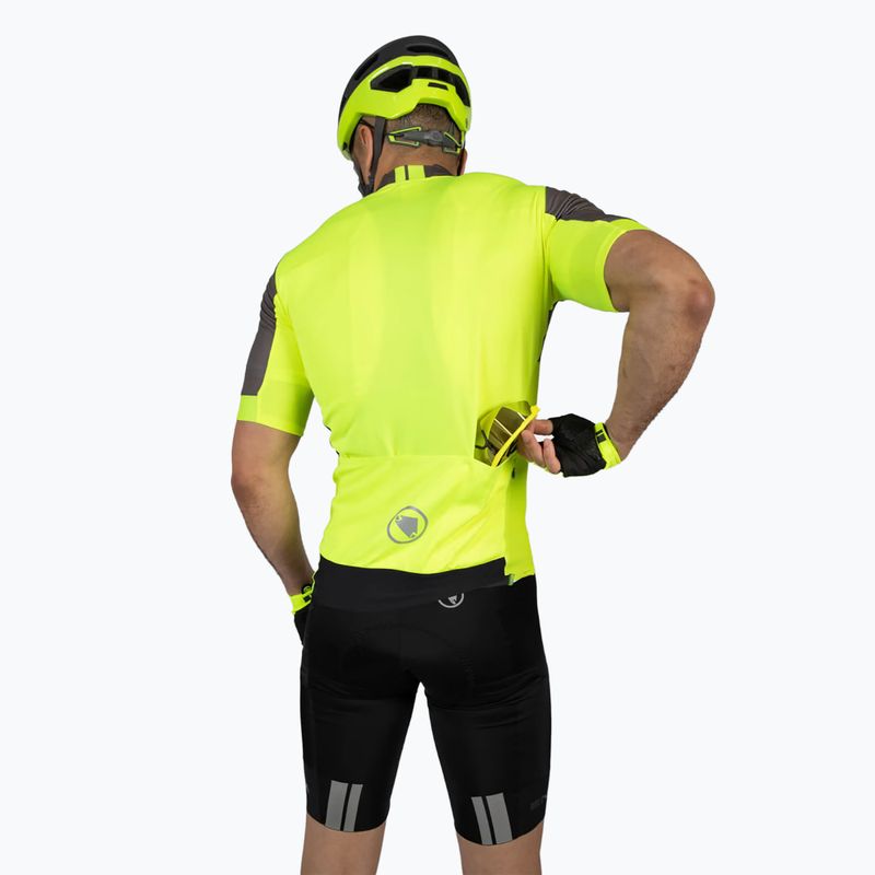 Maglia da ciclismo Endura da uomo FS260 Print S/S giallo hi-viz 4