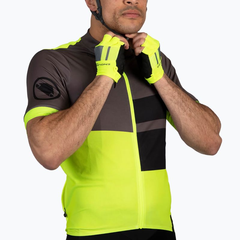 Maglia da ciclismo Endura da uomo FS260 Print S/S giallo hi-viz 5