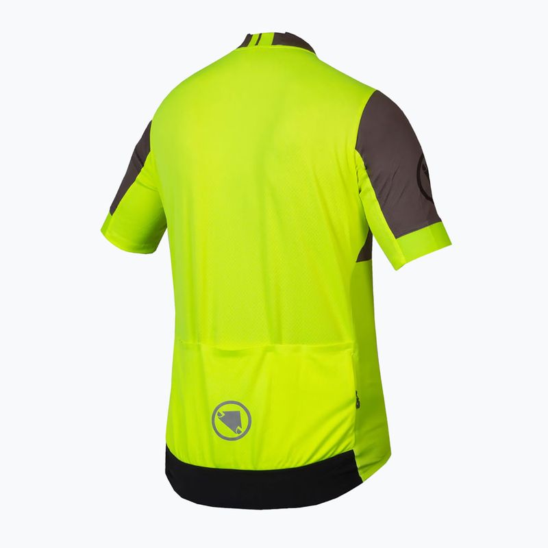 Maglia da ciclismo Endura da uomo FS260 Print S/S giallo hi-viz 10