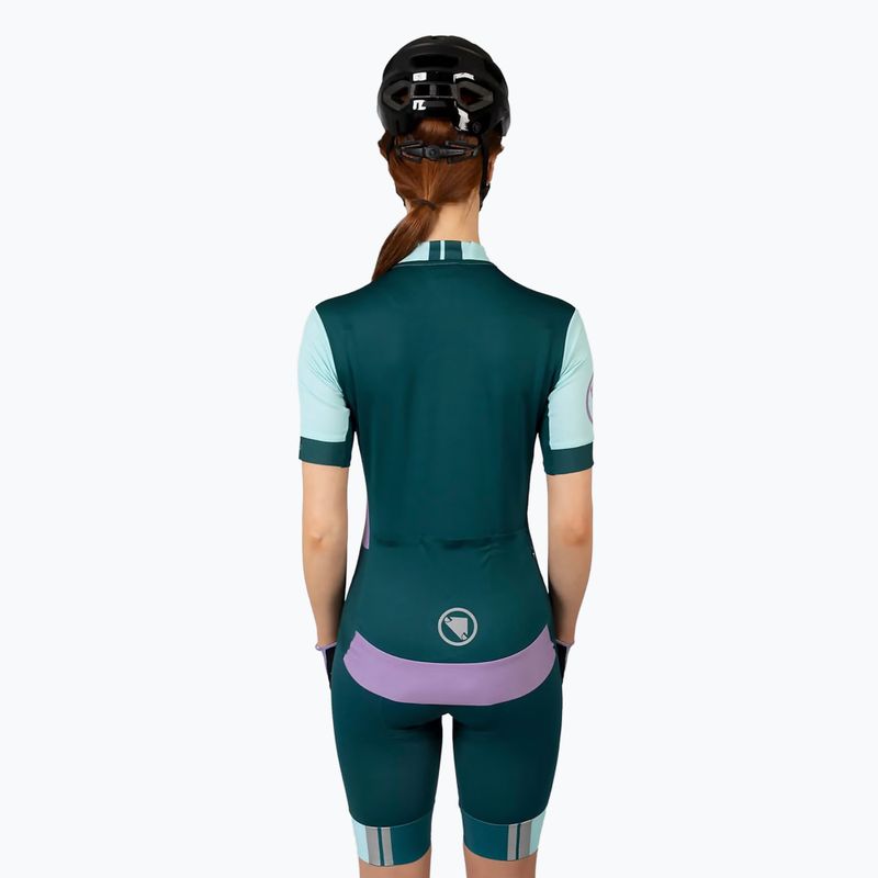 Maglia ciclismo donna Endura FS260 Print S/S viola 3