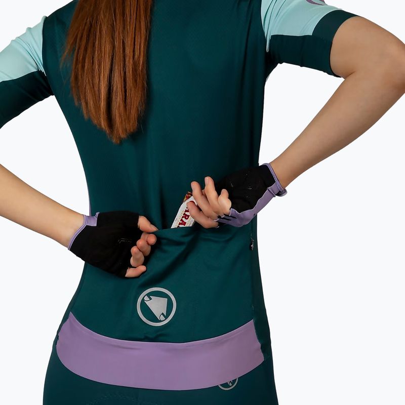 Maglia ciclismo donna Endura FS260 Print S/S viola 8