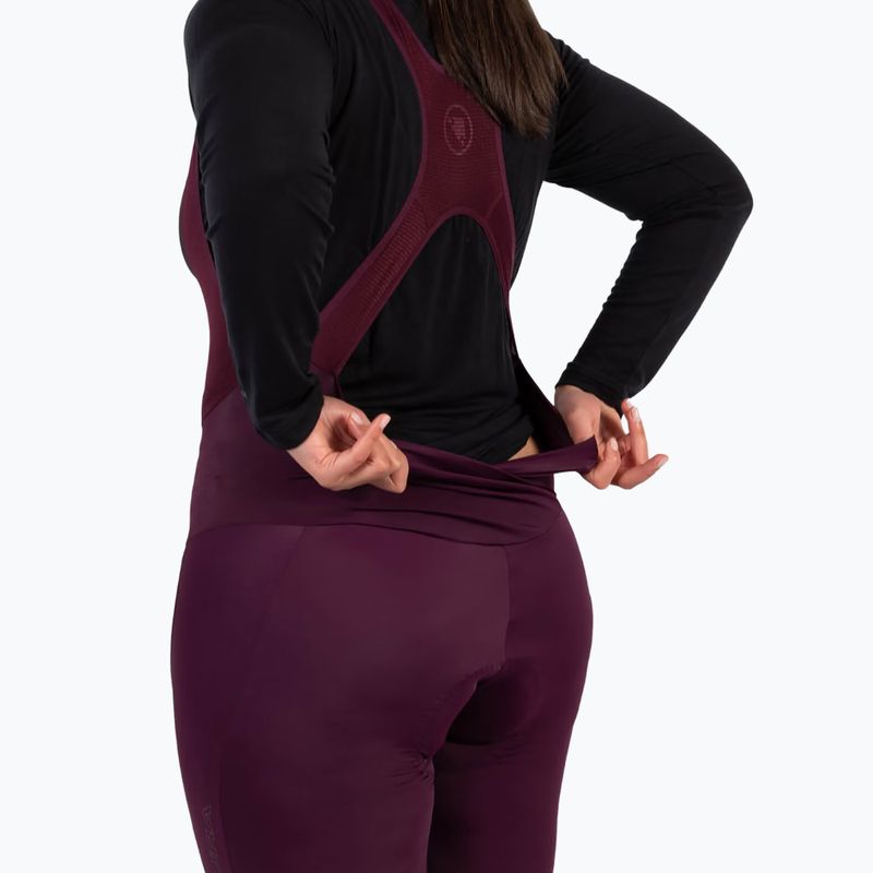 Pantaloncini da ciclismo da donna Endura FS260-Pro DS Bibshort aubergine 6