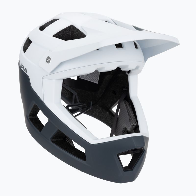 Casco da bici Endura Singletrack Full Face MIPS bianco