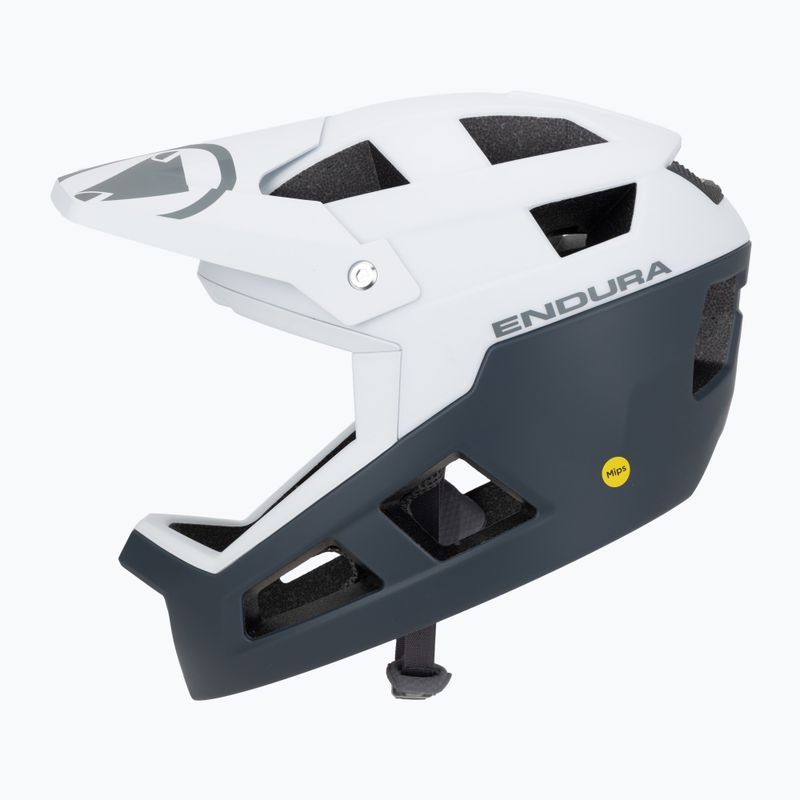 Casco da bici Endura Singletrack Full Face MIPS bianco 3