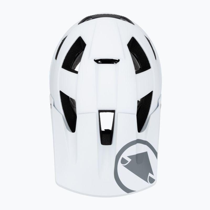 Casco da bici Endura Singletrack Full Face MIPS bianco 6