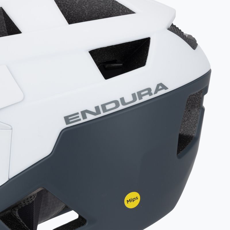 Casco da bici Endura Singletrack Full Face MIPS bianco 7