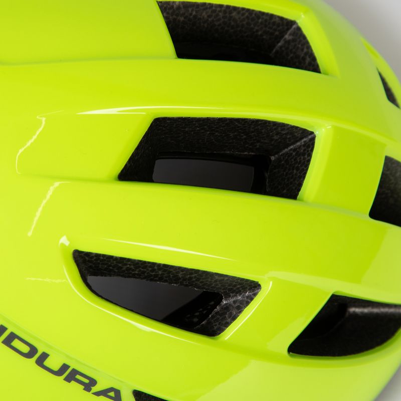 Casco da bici Endura Xtract hi-viz giallo 4