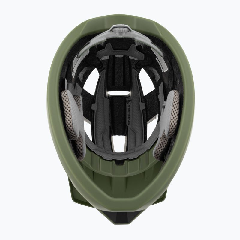 Casco bici Endura Singletrack Full Face Youth verde oliva 5