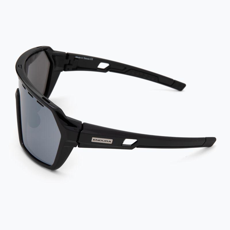 Occhiali da sole Endura Singletrack nero/platino revo smoke/argento chiaro flash mirror 5