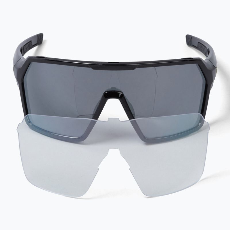 Occhiali da sole Endura Singletrack nero/platino revo smoke/argento chiaro flash mirror 6