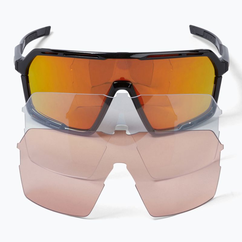 Occhiali da sole Endura Pro SL nero/tramonto revo marrone/argento chiaro flash mirror/ambra 5