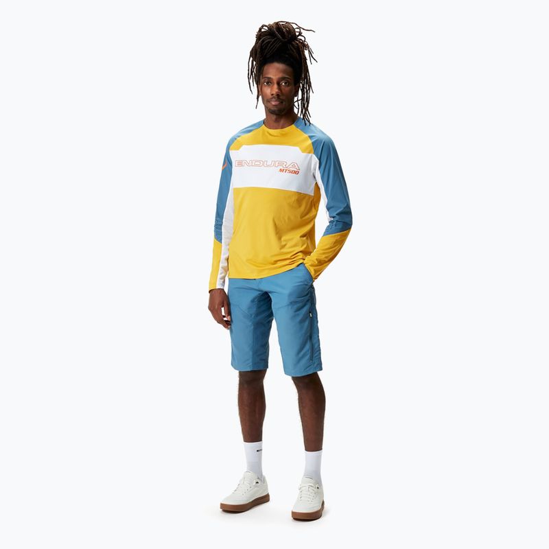 Pantaloncini da ciclismo Endura Hummvee Short da uomo in acciaio blu 2