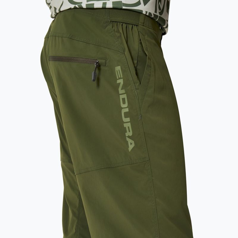 Pantaloncini da ciclismo Endura Hummvee Lite da uomo verde ghillie 6