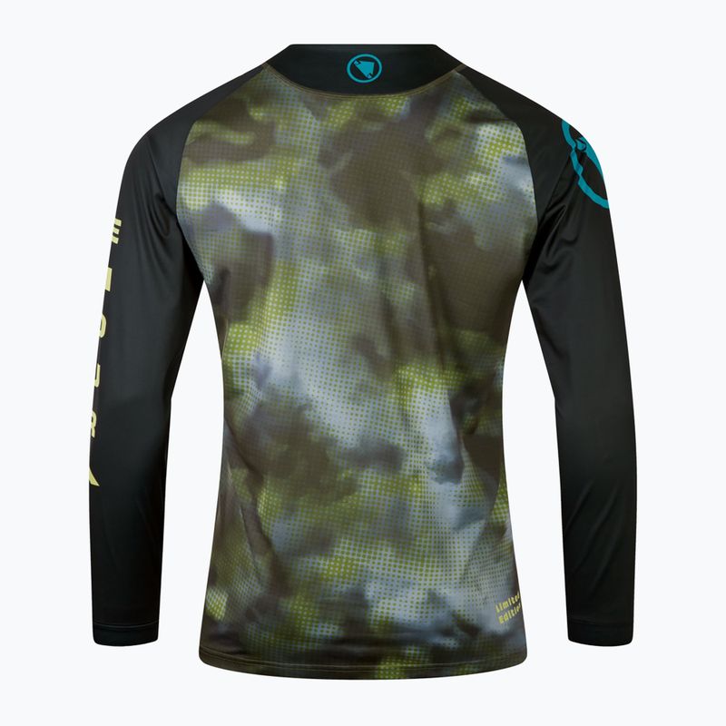 Endura Pixel Cloud Ltd Uomo manica lunga ciclismo nero 8