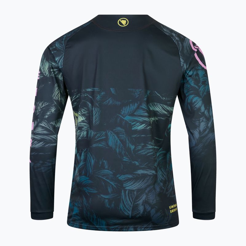 Endura Tropical Print Cycling Longsleeve Ltd grigio da uomo 8