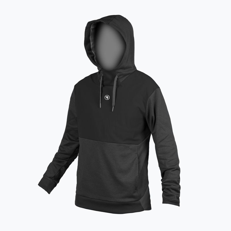 Felpa Endura Trailster Tech da uomo con cappuccio nero