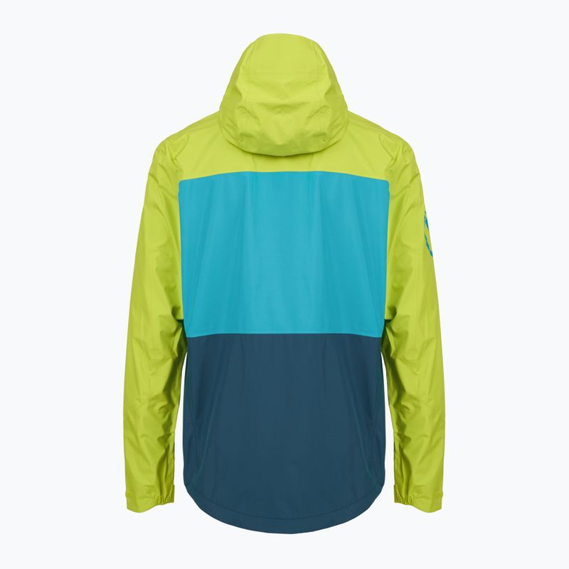 Giacca da ciclismo da uomo Endura Singletrack II impermeabile verde lime 2