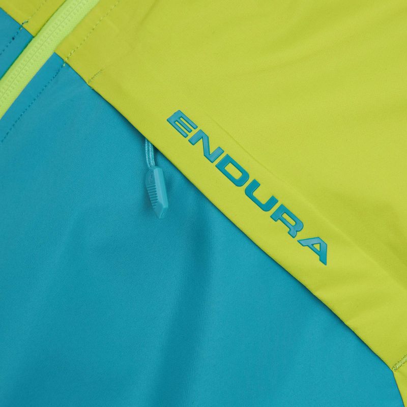 Giacca da ciclismo da uomo Endura Singletrack II impermeabile verde lime 3