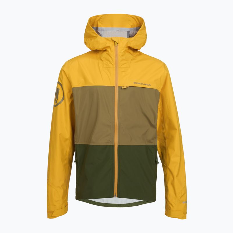 Giacca da ciclismo Endura Singletrack II Waterproof senape da uomo