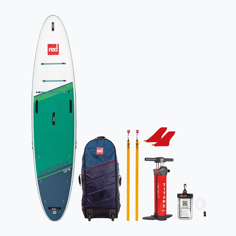 Tavola da SUP Red Paddle Co Voyager 2024 12'6" verde