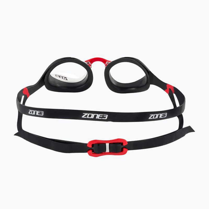 Occhiali da nuoto ZONE3 Volare Streamline Racing nero/rosso 5