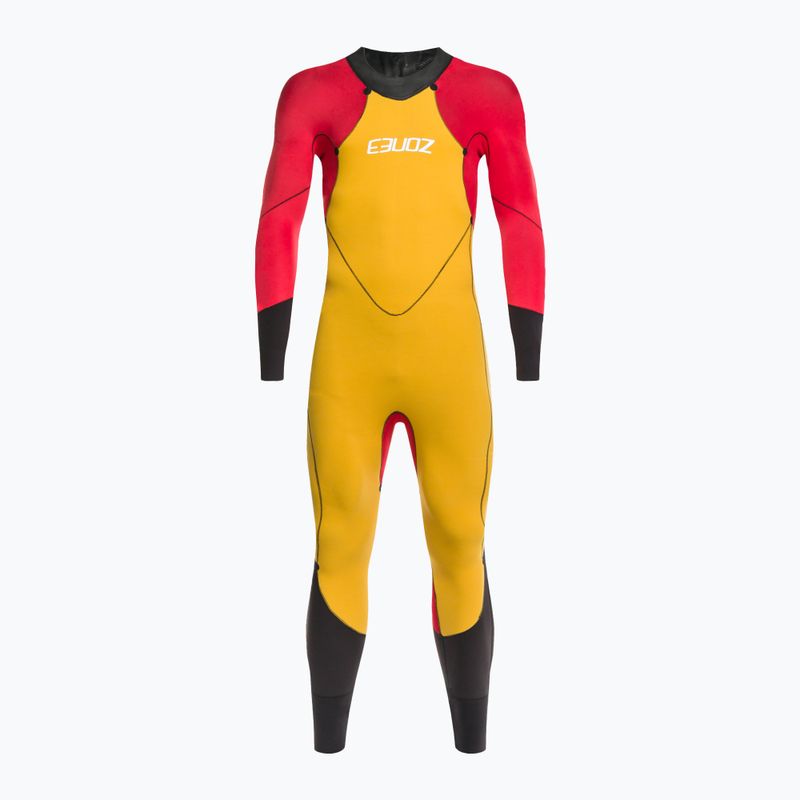 Muta da triathlon ZONE3 Thermal Aspire da uomo nero/grigio/oro/rosso 4