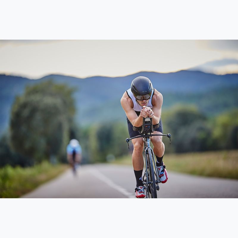 Tuta da triathlon lunga distanza ZONE3 Lava da uomo nero/bianco/rosso 7