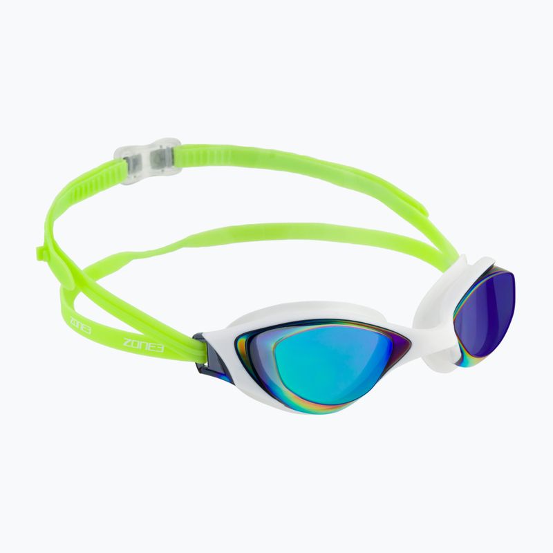 Occhialini da nuoto ZONE3 Aspect arcobaleno a specchio/lime/bianco