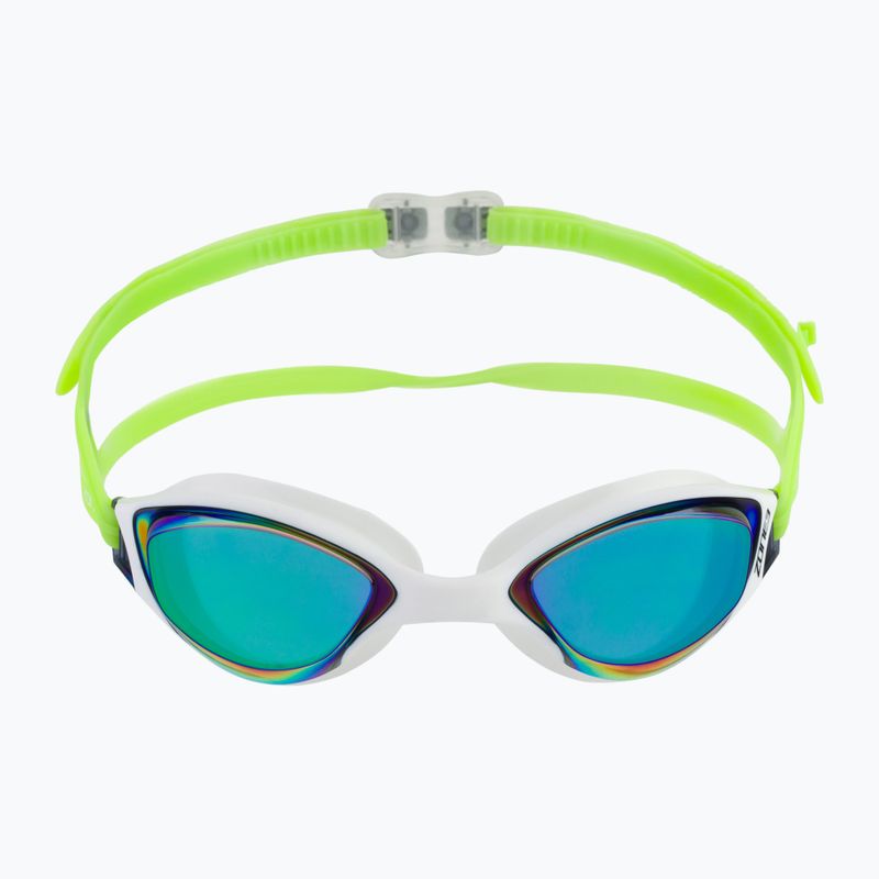 Occhialini da nuoto ZONE3 Aspect arcobaleno a specchio/lime/bianco 2