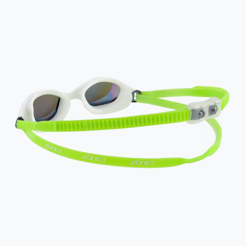 Occhialini da nuoto ZONE3 Aspect arcobaleno a specchio/lime/bianco 4