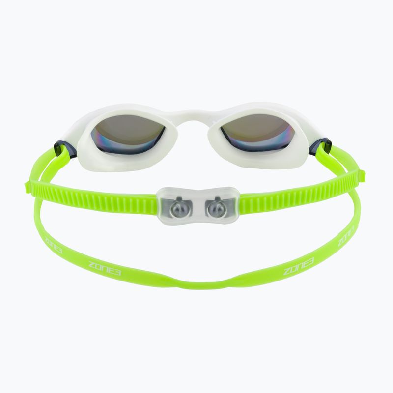 Occhialini da nuoto ZONE3 Aspect arcobaleno a specchio/lime/bianco 5