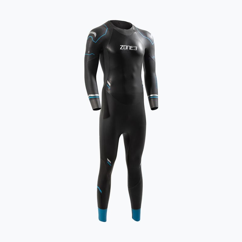 Muta da triathlon ZONE3 Advence da uomo, nero/blu/metallo chiaro