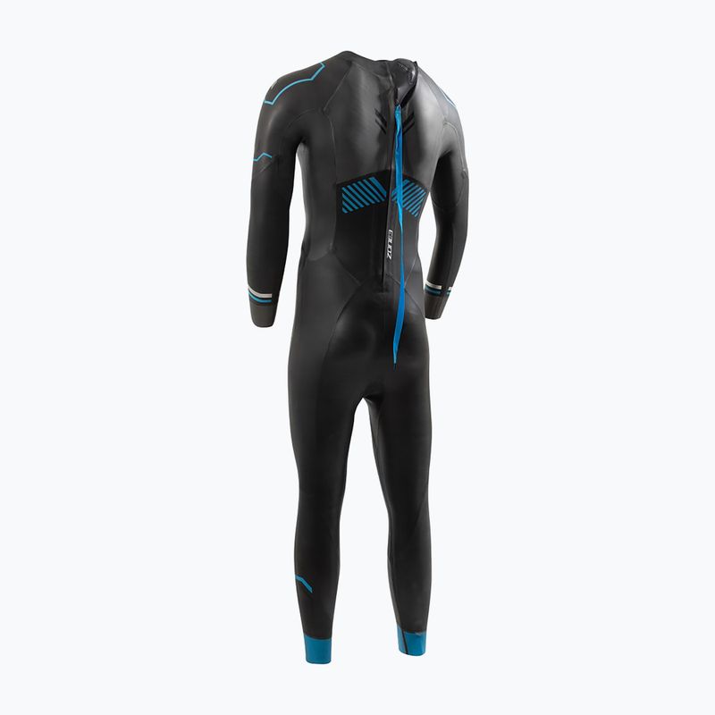 Muta da triathlon ZONE3 Advence da uomo, nero/blu/metallo chiaro 2