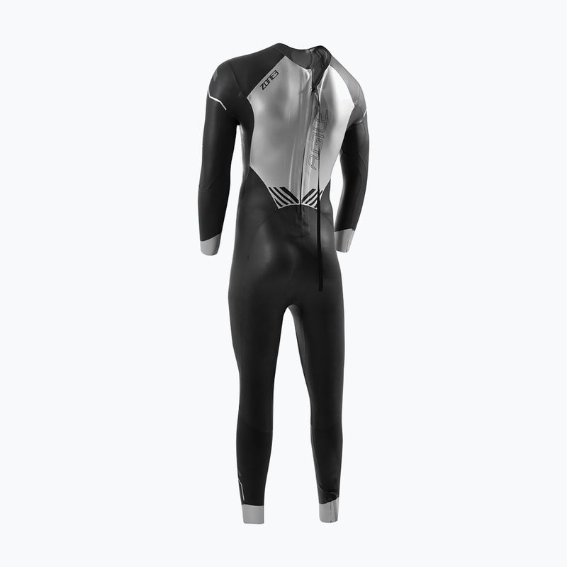 Muta da triathlon da uomo ZONE3 Agile nero/argento/metallo fucile 2