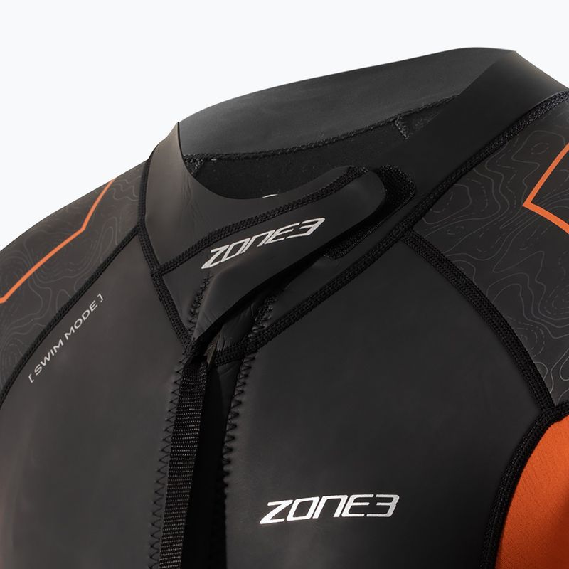 Muta da triathlon ZONE3 Versa Swimrun da uomo nero/arancio/metallo chiaro 3