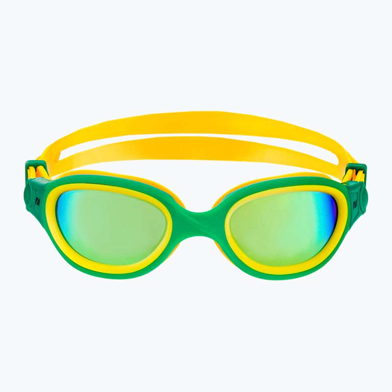 ZONE3 Venator-X Occhialini da nuoto verde/giallo 2
