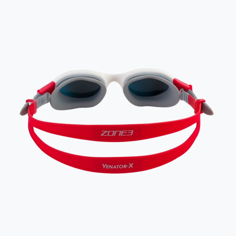 Occhiali da nuoto ZONE3 Venator-X argento/bianco/rosso 5